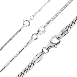 Seaport Snake Chain Necklace in Sterling Silver