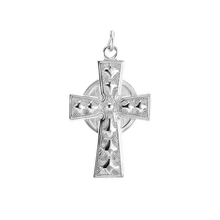 Load image into Gallery viewer, ITI NYC Celtic Cross Pendant in Sterling Silver

