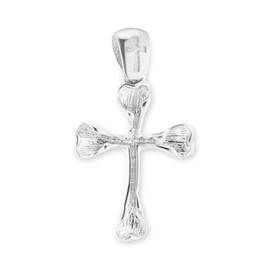 ITI NYC Bone Cross Pendant in Sterling Silver