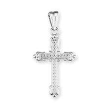 Load image into Gallery viewer, ITI NYC Fancy Cross Pendant in Sterling Silver
