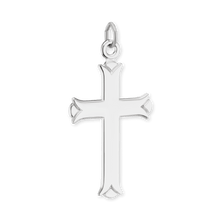 Load image into Gallery viewer, ITI NYC Trefoil Cross Pendant in Sterling Silver

