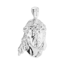 Load image into Gallery viewer, ITI NYC Jesus Christ Pendant Medallion in Sterling Silver
