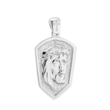 Load image into Gallery viewer, ITI NYC Jesus Christ Pendant Medallion in Sterling Silver
