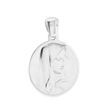 Load image into Gallery viewer, ITI NYC Madonna Pendant Medallion in Sterling Silver
