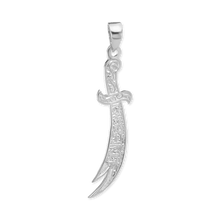 Load image into Gallery viewer, ITI NYC Zulfiqar Sword Pendant in Sterling Silver

