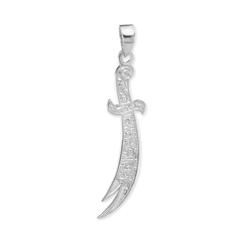 ITI NYC Zulfiqar Sword Pendant in Sterling Silver