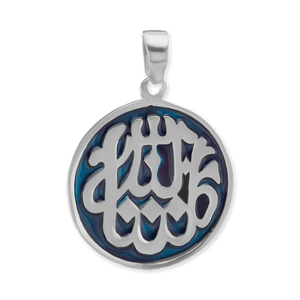 ITI NYC Mashallah Pendant with Green Enamel in Sterling Silver