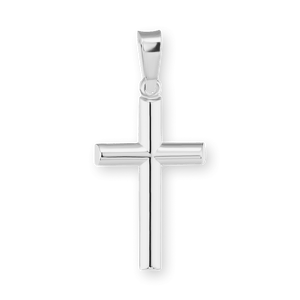 ITI NYC Tubular Cross Pendant in Sterling Silver