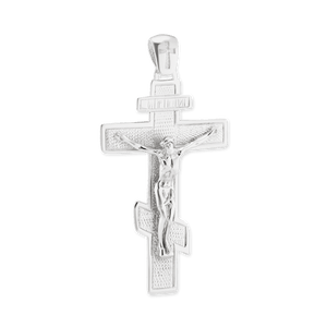 ITI NYC Orthodox Crucifix Pendant in Sterling Silver