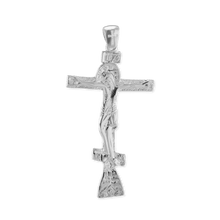 Load image into Gallery viewer, ITI NYC Orthodox Crucifix Pendant in Sterling Silver
