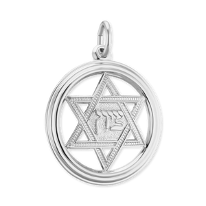 ITI NYC Star of David Pendant Medallion in Sterling Silver