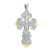 Load image into Gallery viewer, ITI NYC Baroque Crucifix Pendant in Sterling Silver
