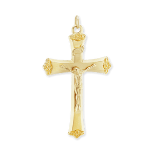 ITI NYC Trefoil Crucifix Pendant in Sterling Silver