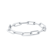 Load image into Gallery viewer, Tribeca Trace Chain Ring in Sterling Silver
