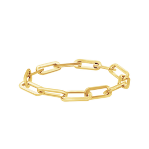 Tribeca Trace Chain Ring in Gold Filled