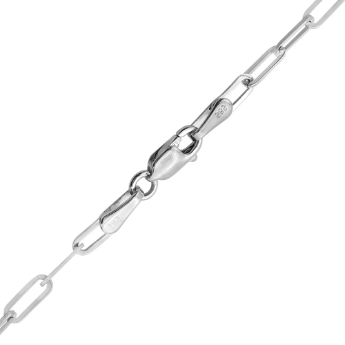 Tribeca Trace Chain Anklet in Sterling Silver