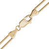 Round Tribeca Trace Paperclip Anklet in 14K Yellow Gold
