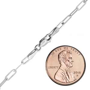 Tribeca Trace Chain Anklet in Sterling Silver