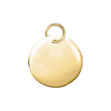 Load image into Gallery viewer, 14K Yellow Gold Circle with Hole Disc Pendant
