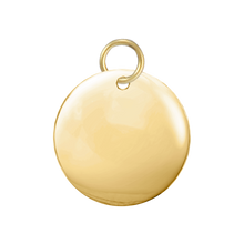 Load image into Gallery viewer, 14K Yellow Gold Circle with Hole Disc Pendant
