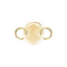 Load image into Gallery viewer, 14K Yellow Gold Circle with 2 Rings Disc Pendant
