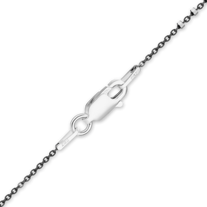 Nassau St. Multi-Studded Cable Chain Necklace in Sterling Silver