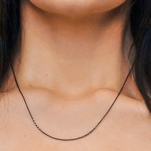 Load image into Gallery viewer, Nassau St. Multi-Studded Cable Chain Necklace in Sterling Silver
