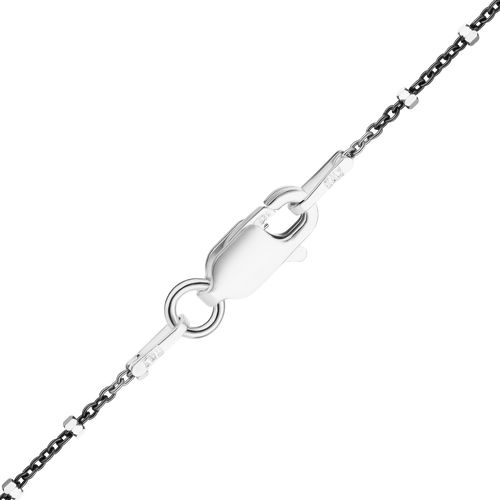 Nassau St. Studded Cable Chain Necklace in Sterling Silver