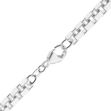 Load image into Gallery viewer, Bleecker St. Box Chain Necklace in Sterling Silver
