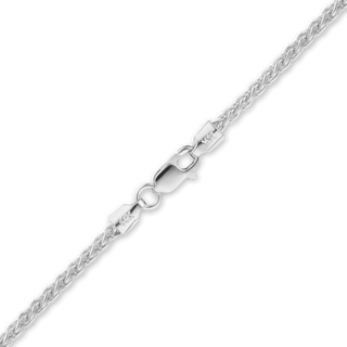 Wall St. Wheat Anklet in 14K White Gold