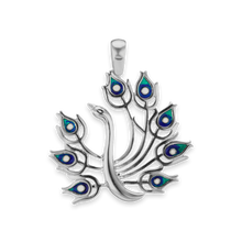 Load image into Gallery viewer, Peacock Charm (41 x 47mm)
