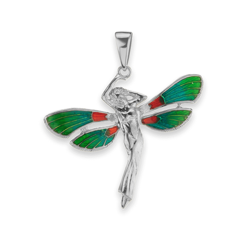 Woman with Butterfly Wings Charm (30 x 33mm)