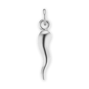 ITI NYC Lucky Italian Horn Amulet in Sterling Silver