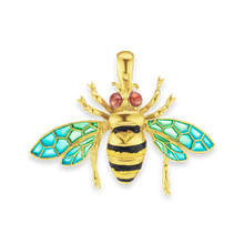 Load image into Gallery viewer, Fancy Bee Charm (30 x 41mm)
