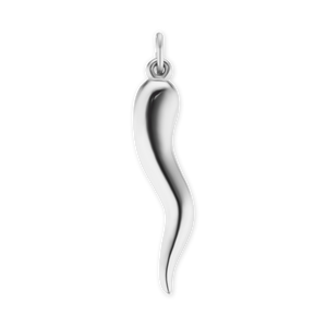 ITI NYC Lucky Italian Horn Amulet in Sterling Silver