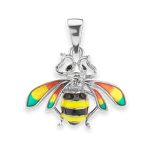 Load image into Gallery viewer, Bee Charm with CZ&#39;s (24 x 22mm)
