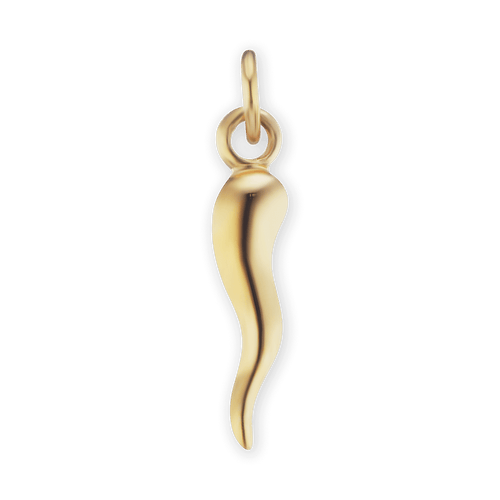 ITI NYC Italian Horn Pendant in 14K Gold
