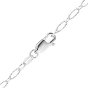 Fashion Ave. Oval Cable Chain Bracelet in Sterling Silver