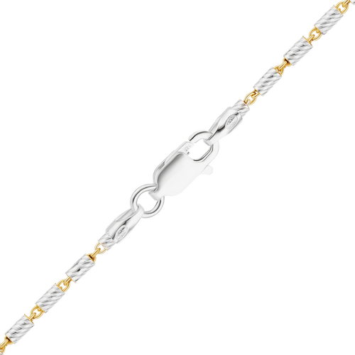 Baxter St. Bar Cable Chain Necklace in Sterling Silver Black Ruthenium Finish