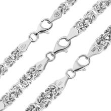 Load image into Gallery viewer, Bond St. Byzantine Chain Necklace in Sterling Silver
