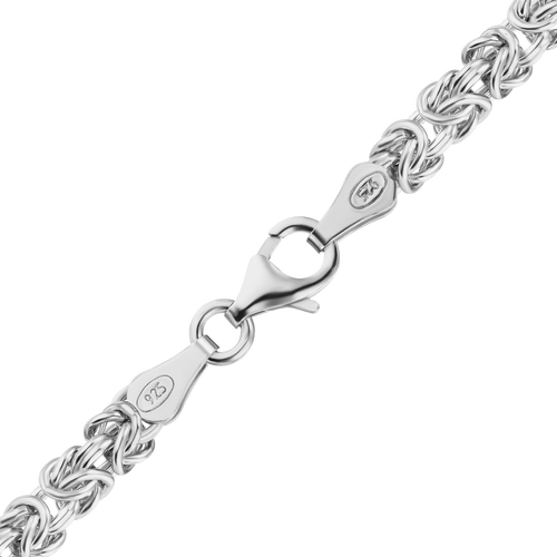 Bond St. Byzantine Chain Necklace in Sterling Silver