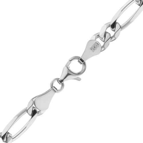 Fulton St. Figaro Chain Bracelet in Sterling Silver