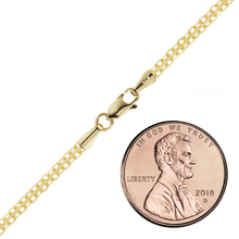 Load image into Gallery viewer, Diamond District Double Bizmark Anklet in 14K Yellow Gold
