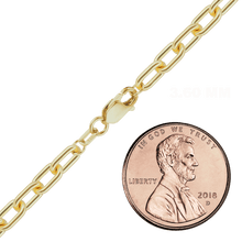 Load image into Gallery viewer, Christopher St. Cable Chain Anklet in Yellow Gold
