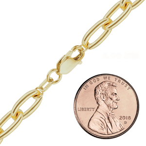 Christopher St. Cable Chain Anklet in Yellow Gold