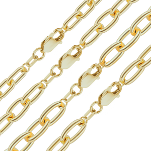 Christopher St. Cable Chain Anklet in Yellow Gold