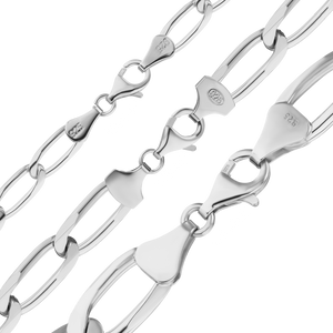 East Bowery Curb Chain Anklet in Sterling Silver