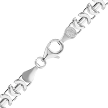 Load image into Gallery viewer, New Amsterdam Byzantine Chain Anklet in Sterling Silver

