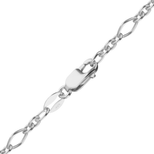 Load image into Gallery viewer, Freedom Pl. Fancy Cable Chain Anklet in Sterling Silver
