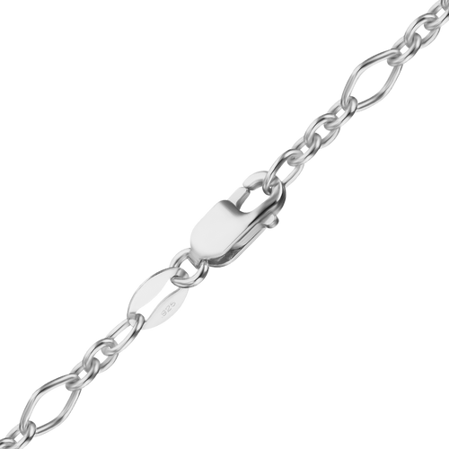 Freedom Pl. Fancy Cable Chain Bracelet in Sterling Silver